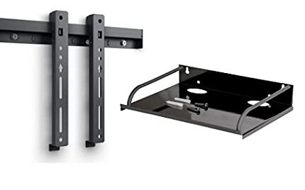 PROSAC MI TV Compatible | Universal TV Heavy Duty Fixed TV Wall Mount Bracket | Stand for 17 to 36 inch LCD | LED | 4K | Smart TV (TV Stand with Set Top Box Stand)
