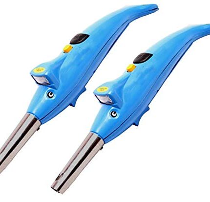 PROTOS INDIA.NET ™ (Set of 2) Gas Lighter for Kitchen Stove, Dolphin Lighter Gas with Torch (Multi-color)