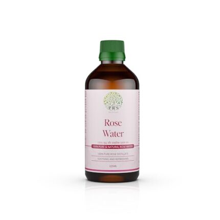 PRS Ayurveda Gulab Jal - Pure and Natural Rose Water | For Natural Beauty, Cleanses, Nourishes & Hydrates Skin, Aromatherapy | Steam Distilled | Chemical Free – 225ml