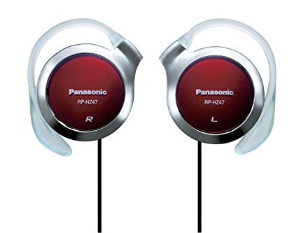 Panasonic clip headphone Red RP-HZ47-R (japan import)