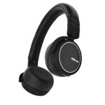 Portronics POR-004 Muffs R Wireless Bluetooth 4.2 Stereo On-Ear Foldable Headphones with Immersive Stereo Sound Hands Free Mic (Black)