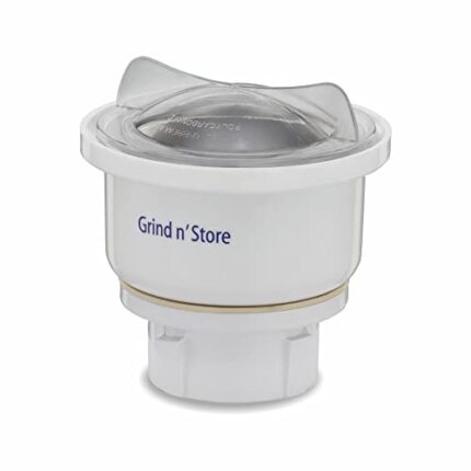 Preethi MGA-502 0.4-Litre Grind and Store Jar (White), stainless steel, Set of 1