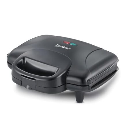 Prestige 800W Sandwich Maker (PGMFD 01)| Black | Heat Resistant Bakelite Body |Non-Stick Coating | Power Indicators | Oil Free Toasting