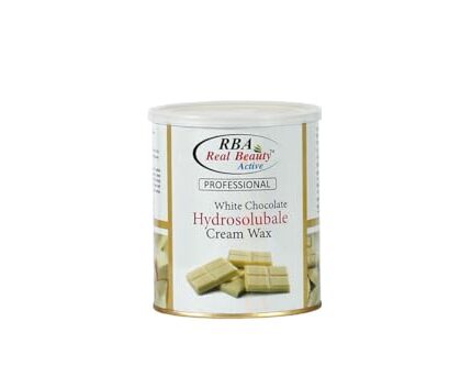 RBA Real Beauty Active Hydrosoluble White Chocolate Hair Removal Wax Cream, Face and Eyebrow, Underarm Wax, Sensitive Skin Wax, Sensitive Body Part, Stripless Wax, Peel Off Wax | 800G