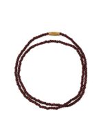 RDK Red Sandalwood (Lal Chandan) Kanthimala quality Handmade, necklace - hare krishna kanthi mala, 3 Round (Triple Layer) for Neck Wearing for Men and Women