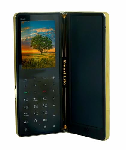 ROCK TOUCH Fuziqra Rock Fold Dual SIM Mobile Phone, 2.8 inch Screen, Bluetooth Calling, Symbian OS 9.1, Cortex A7 CPU, 32MB RAM, 32MB Storage, Expandable Memory up to 32GB - Gold