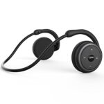 RTUSIA Small Bluetooth On Ear Headphones Wrap Around Head - Sports Wireless Headset with Built in Microphone and Crystal-Clear Sound, Foldable and Carried in The Purse, and 12-Hour Battery Life, Black