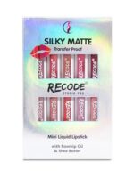 Recode Silky Matte | Multicolor 10 Shades of Liquid Lipstick Combo Pack | Long Lasting 12Hrs | 10x1.25ml | Goodness Extracts of Rosehip & Shea Butter