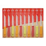 Rena German Technology AISI420 Sleek Magnetic Stainless Steel Knife, Multicolour, Set of 3 (Serrated, 90 mm) (r1417)