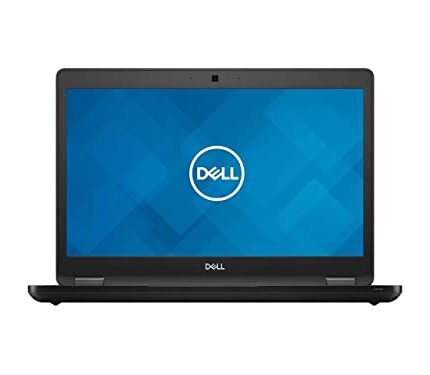 (Renewed) DELL Latitude 5490 Core i5 8th Gen Laptop, 8 GB RAM, 256GB SSD, Intel HD Graphics, 14 inch (36.83 cms) HD Screen, Windows 11 (Upgraded), MS Office, Black, Slim