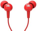 (Renewed) JBL C100Si Wired On Ear Headphone with Mic (Red)