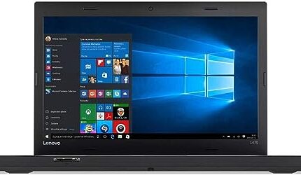 (Renewed) Lenovo Windows 10 Pro Intel THINKPAD L470 - CORE I5 7TH GEN/8GB/256GB SSD/WEBCAM/14''/Win Pro