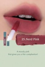 Rom&nd Zero Velvet Tint 25 Nerd Pink 5.5g| Velvet matte, Long-lasting, Smudge-resistant, Super stay matte ink, Natural-beauty | Lip Tint for Daily Use, K-beauty