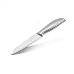 SHIDHMI Chef Knife 5 inch Kitchen Knife German High Carbon Damascus Stainless Steel Ultra Sharp Cooking Knives Razor Sharp Blade Full Tang (Knife C A)