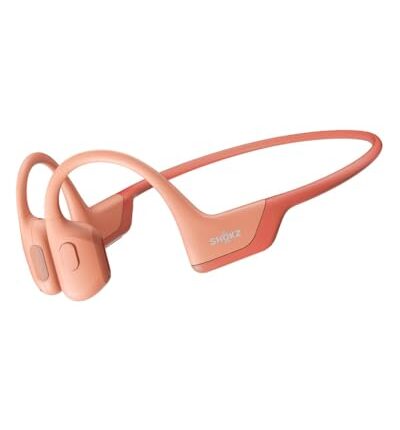 SHOKZ Openrun Pro Bone Conduction Sports Open Ear Headphones,Open-Ear Sports Earphones With Mic,Bluetooth Wireless Bone Conduction Headset,Ip55 Waterproof,Ideal Sports Headphones Gift (Pulse Pink)