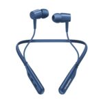 SIGNATIZE Wireless Bluetooth Neckband Headphones | Neckband Earphones with 45H Playtime | Noise-Isolating Wireless Earbuds | Jobsite Pro Built-in Mic for Crystal-Clear Calls (Blue)