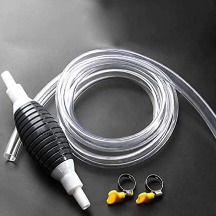 SKDBPM Heavy Quality Nitrile Rubber Manual Hand Oil Pump for Kitchen Tin Cans Pumping Machine Automatic Bottle Fuel Transfer Siphon Hose with Durable PVC Pipe