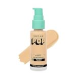 SUGAR POP Liquid Foundation – 04 Peanut for Medium to Wheatish Skin Tone | Full coverage | 10HR Stay | Lightweight & Water-resistant | 30 ML