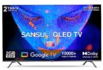 Sansui 140 cm (55 inches) 4K Ultra HD Smart QLED Google TV JSW55GSQLED (Black)