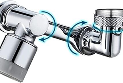 Shree Hari 1080° Swivel Faucet Aerator Rotatable Multi-Functional Extension Faucet, Faucet Extender for Taps, Tap Extender for Kitchen Sink with 2 Modes Splash Extension Faucet Filter