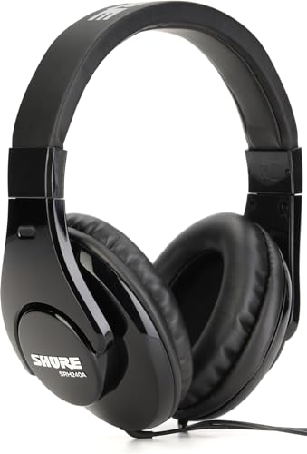 Shure SRH240A Bluetooth Wired Over Ear Headphone Without Mic (Black)