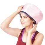 Skyup Hair Care Thermal Head Spa Cap Treatment with Beauty Steamer Nourishing Heating Cap, Spa Cap for Hair, Spa Cap Steamer for Women Pink Color