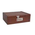 Stones Bridge Watch Box 8 Slots 3 Digit Lock Watch Storage Box.