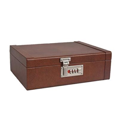 Stones Bridge Watch Box 8 Slots 3 Digit Lock Watch Storage Box.