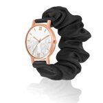 TACOFY Scrunchies Watch Classic & Unique Strap Cloth Soft Pattern Solid Fabric Wristband Watch for Women & Girls