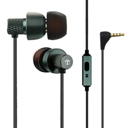 TANTRA T1000 Super Extra Bass 225 Earphones Subwoofer Noise Cancellation Wired Headphones (Metal Grey)