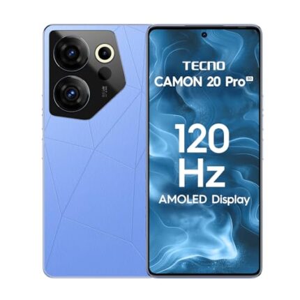 TECNO Camon 20s Pro 5G (Serenity Blue, 8GB RAM,128GB Storage) | MediaTek Dimensity 8020 Processor | 64MP RGBW(G+P) OIS Rear Camera|6.67 FHD+ Big AMOLED Screen