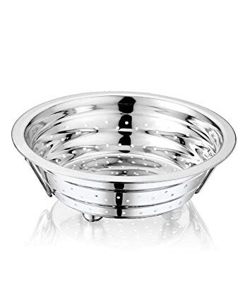 TIARA - AAKRUTI No. 3 Colander Stainless Steel, Washing Bowl, Strainer for Kitchen 1pc (Medium)