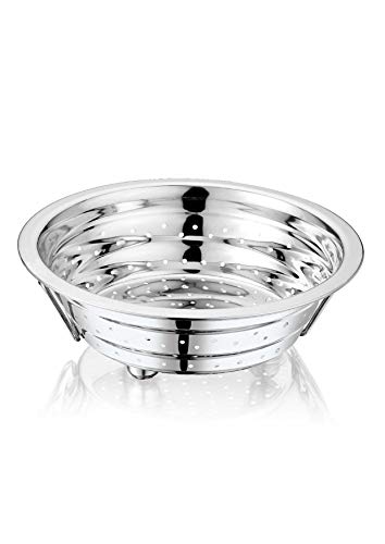 TIARA - AAKRUTI No. 3 Colander Stainless Steel, Washing Bowl, Strainer for Kitchen 1pc (Medium)