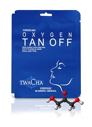 TWACHA OXYGEN TAN OFF Facial kit | Removes Tanning & Impurities | Provides Radiant,Even Toned Brighter Skin | Cleanses Pores | Suits All Skin Types | Ideal for both Men & Women | (6 Steps Facial)