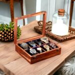 Union Artition Arts wooden Watch Box Organizer For Men and Women, Watch case box for men, Watch box with build with Solid Indian Rosewood, Organizer Box (Natural wood, 8 slots (Brown)