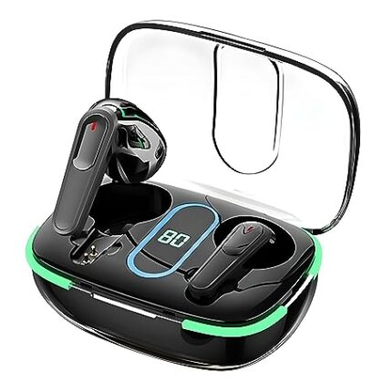 VEHOP Power PRO TWS Earbuds with Wireless Charging Support, 13mm Driver, Immersive Sound, BT 5.3+ENC Wireless Headphone, Quick Pairing, Touch Control, Fast Charging, IPX4 & Voice Assistance