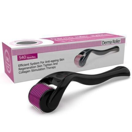 VOLDOT Derma Roller For Hair Growth 0.5 mm with 540 Stainless Steel Needles | Repairs Damaged Hair, Activates Hair Follicles | For Hair Fall & Hair Thickening | Reduces Acne Scars | Safe & Effective To Use