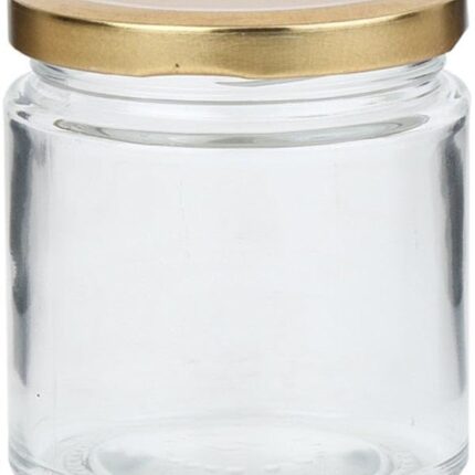 Versatile Glass Container Jar for Kitchen & Home Organization, Clear, 4.3x4.3x5 Cm.,(40 Ml)