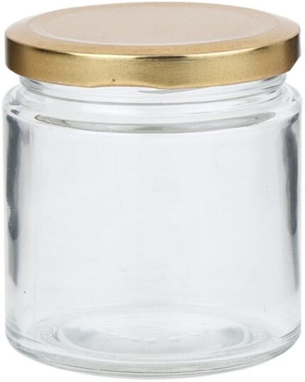 Versatile Glass Container Jar for Kitchen & Home Organization, Clear, 4.3x4.3x5 Cm.,(40 Ml)