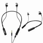 Vibez by Lifelong 2-in-1 Wireless & Wired Earphones with Extra Bass| Bluetooth Earphones| in Ear Earbuds with 10 Hrs Playtime, Bluetooth v5.0, (VBWW01 Duos, 1 Year Warranty, Black)