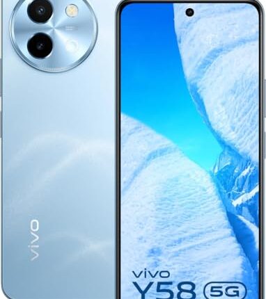 Vivo Y58 5G Smartphone (Himalayan Blue, 8GB RAM, 128GB Storage)