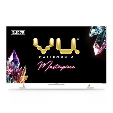 Vu 189cm (75 inches) Masterpiece Series 4K QLED TV 75QMP (Armani Gold)