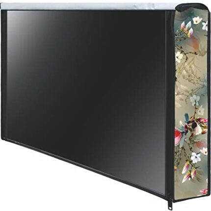 Wacky 50 Inch Smart LED TV Cover PVC Waterproof Printed with Transparent Polythene Layer Compatible for Sony, Mi, Kodak Smart LED TV