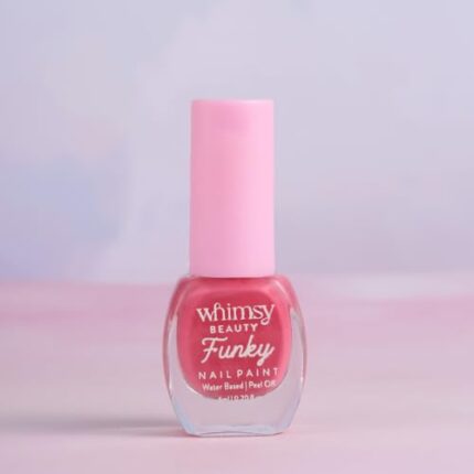 Whimsy Beauty Nail Polish for kids girls | Peel Off, Non Toxic, Water Based Safe nail polish for kids | Pink nail paint for kids girls | Play Safe with Chemical Free Nails for Daughters