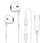 Wried Type C Earphones for iPhone 15 15Pro 15 Pro Max Headphones, Stereo in Ear Earbuds Compatible with Most Type C Jack Devices Smartphones.