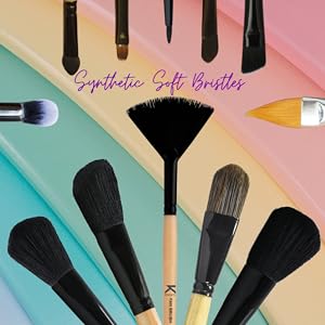 KINDED Makeup Brushes Soft Synthetic Bristles