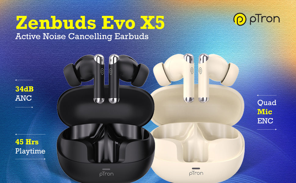 zenbuds evo x5 anc earbuds