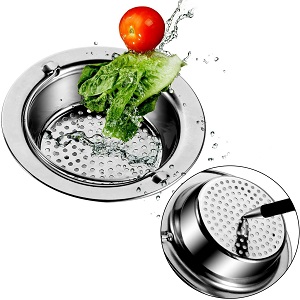 2mm hole thick jadhu mota handle sink drain strainer stainless steel