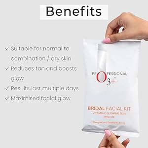 O3+ Bridal Facial Kit Vitamin C Glowing Skin (136gm)