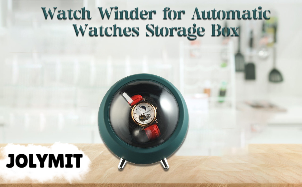 Automatic Rotating Watch Winder Box, Rotating Display Case Watch Holder